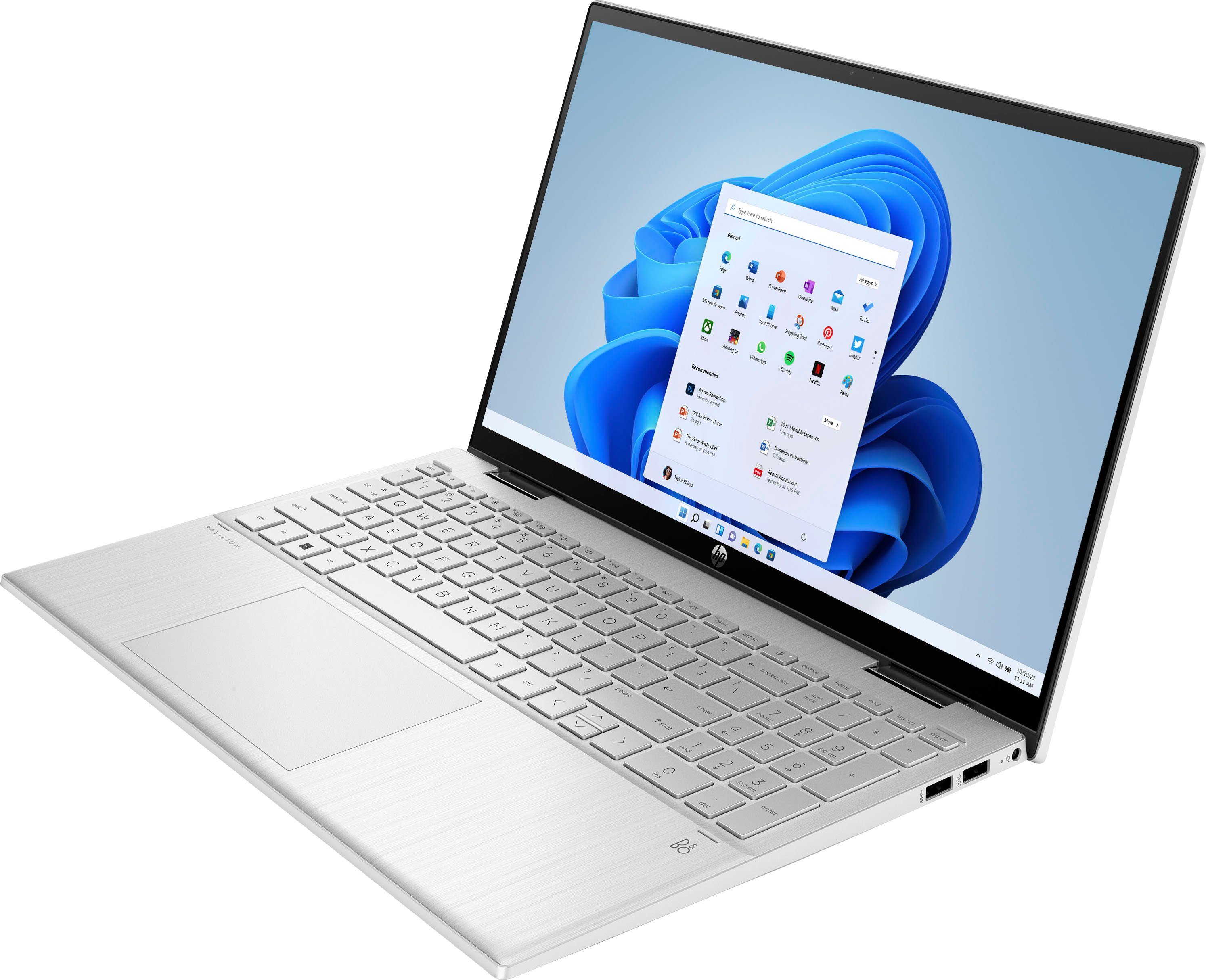 HP 15-er1254ng Convertible Notebook (39,6 cm/15,6 Zoll, Intel Core i5 1135G7, Iris Xe Graphics, 512 GB SSD)