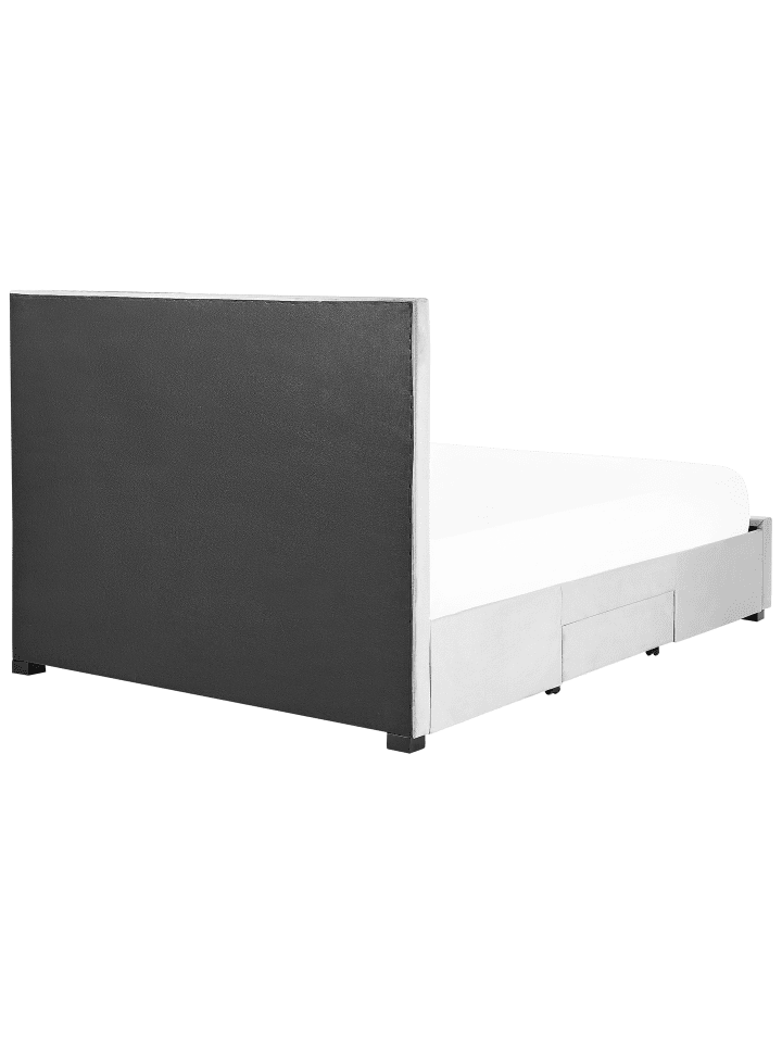 Beliani Doppelbett LIEVIN in Grau - (W) 165 x (H) 122 x (L) 217 cm günstig kaufen onesize