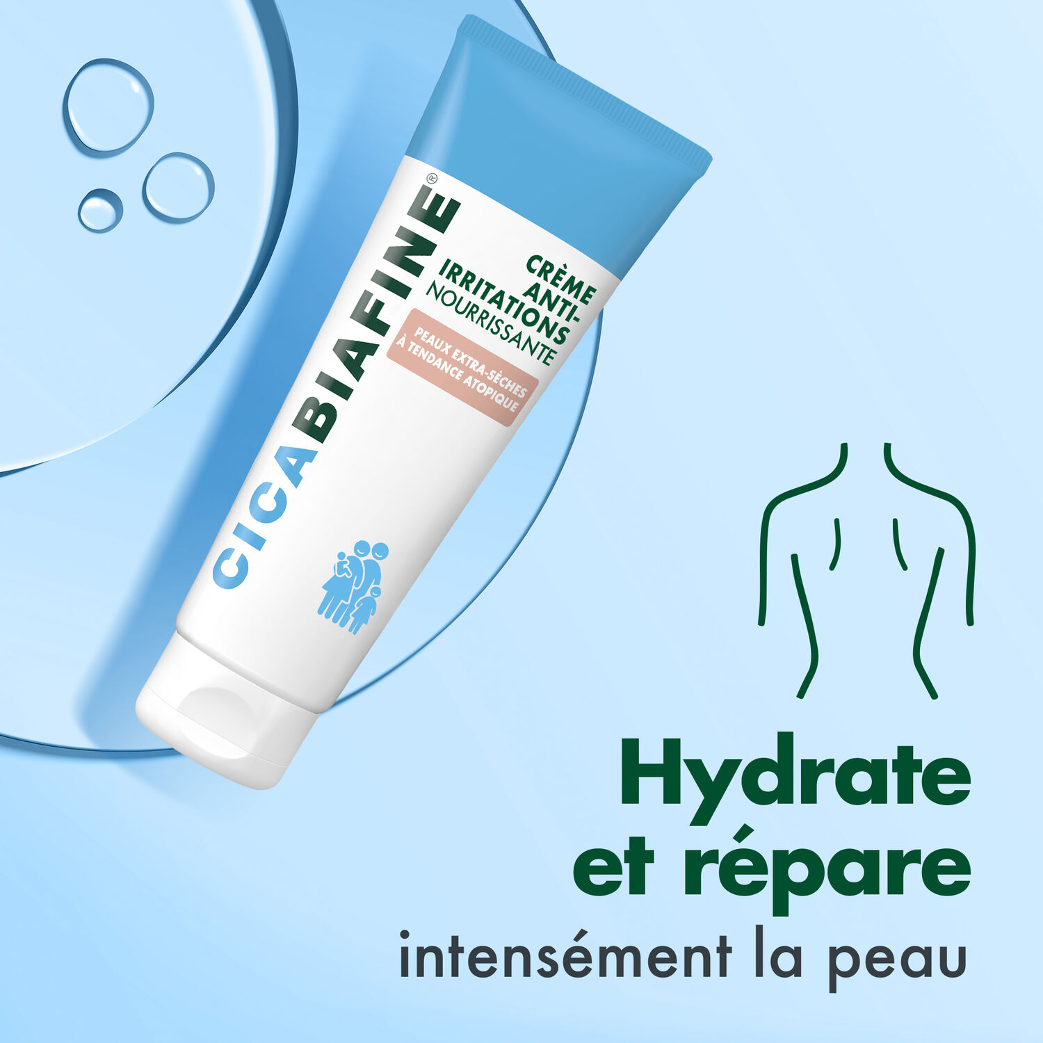 Cicabiafine Crème anti irritations CICABIAFINE® Crème corporelle anti-irritations hydratante 200 ml