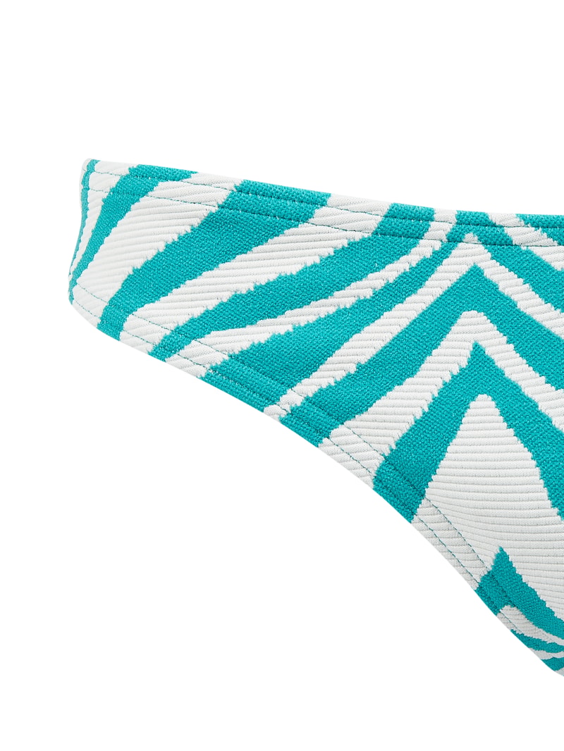 Bikini-Hose mit Animal-Print Modell 'Zercora' in hellgrün