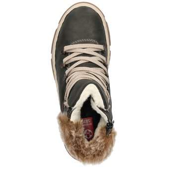 Rieker Schnür Boots in grün