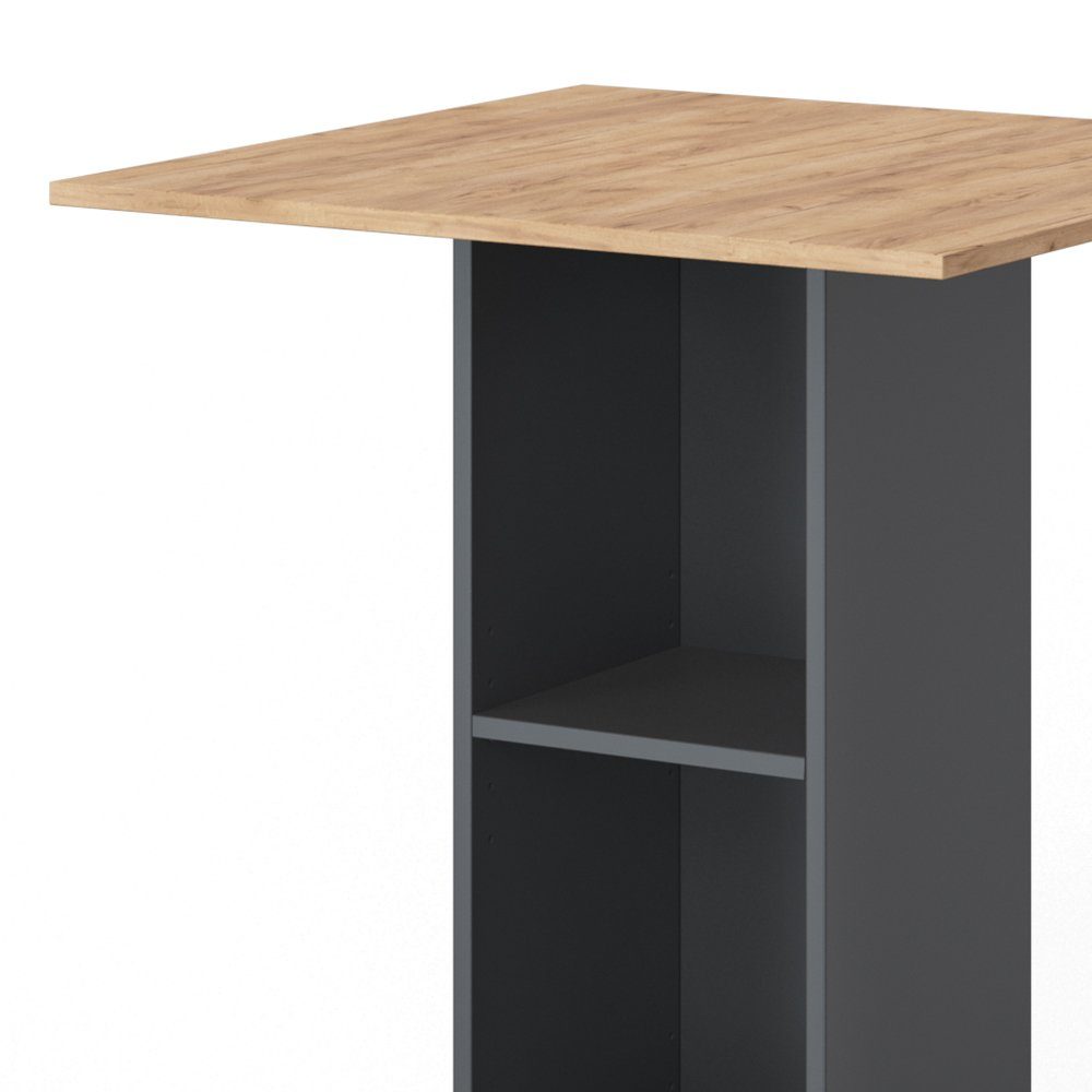Vicco Bartisch Stehtisch Tresentisch RODEO Anthrazit Goldkraft