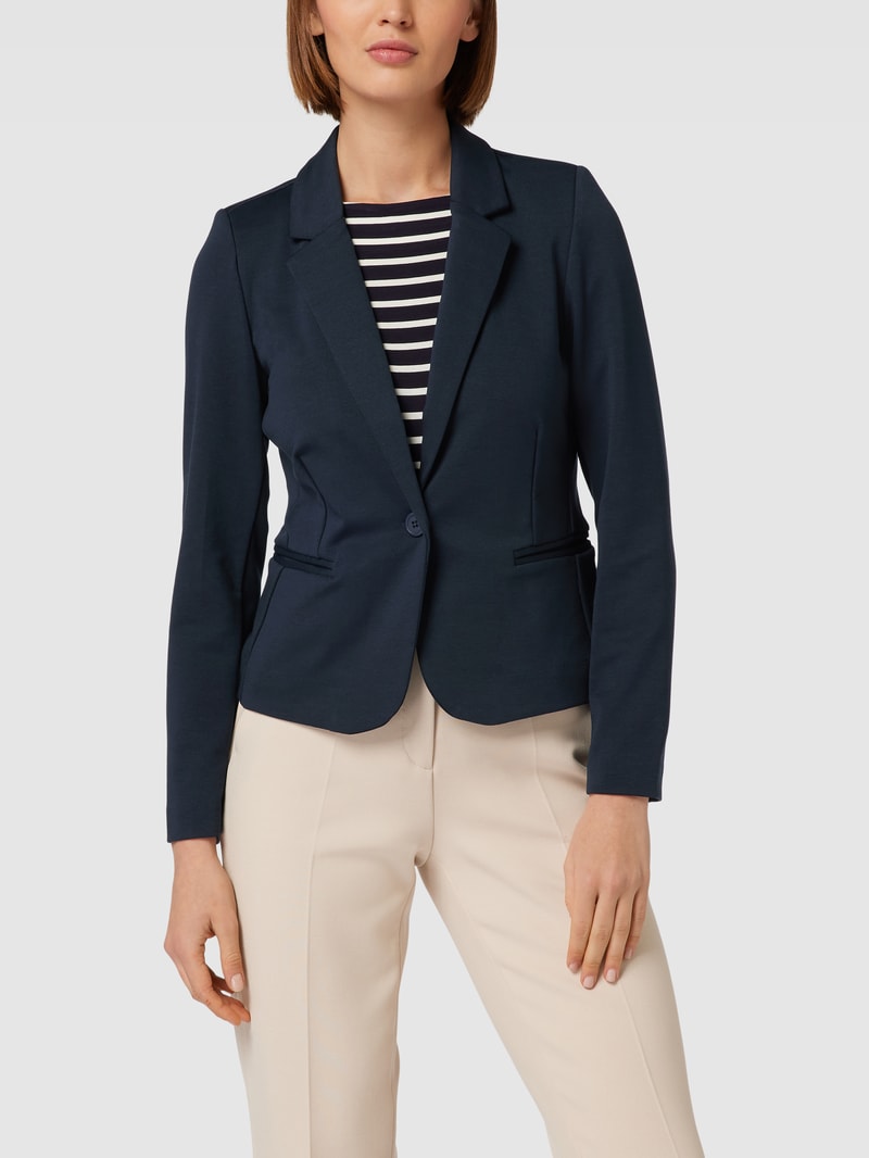 Blazer mit Paspeltaschen in marineblau