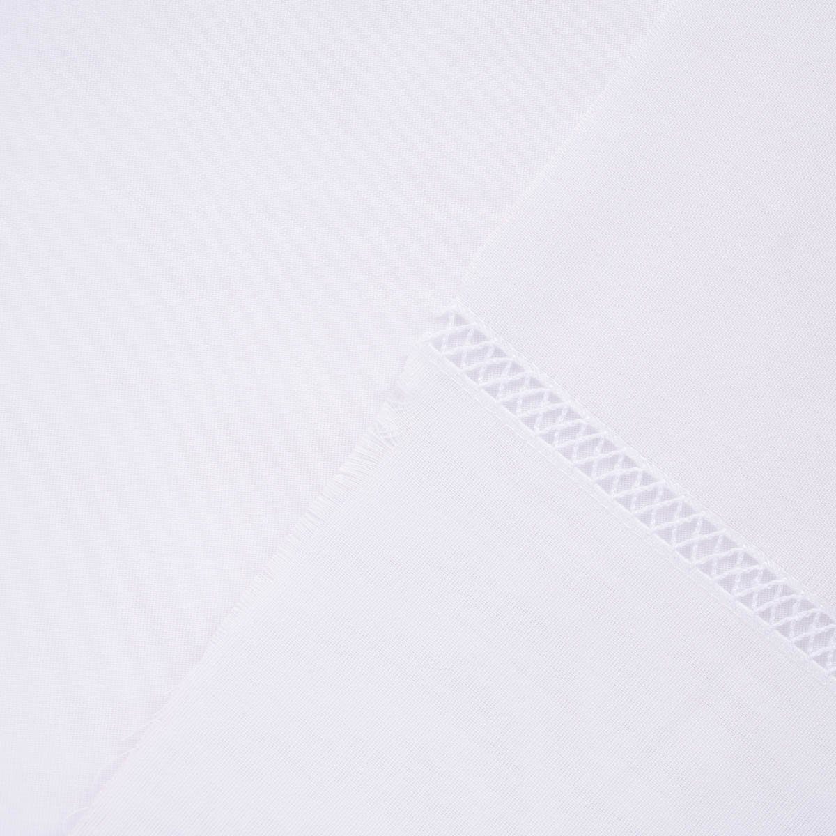 Meterware Gardinenstoff Gardinenstores Batistoptik doppeltem Abschluss und Häke, SCHÖNER LEBEN., halbtransparent, Voile