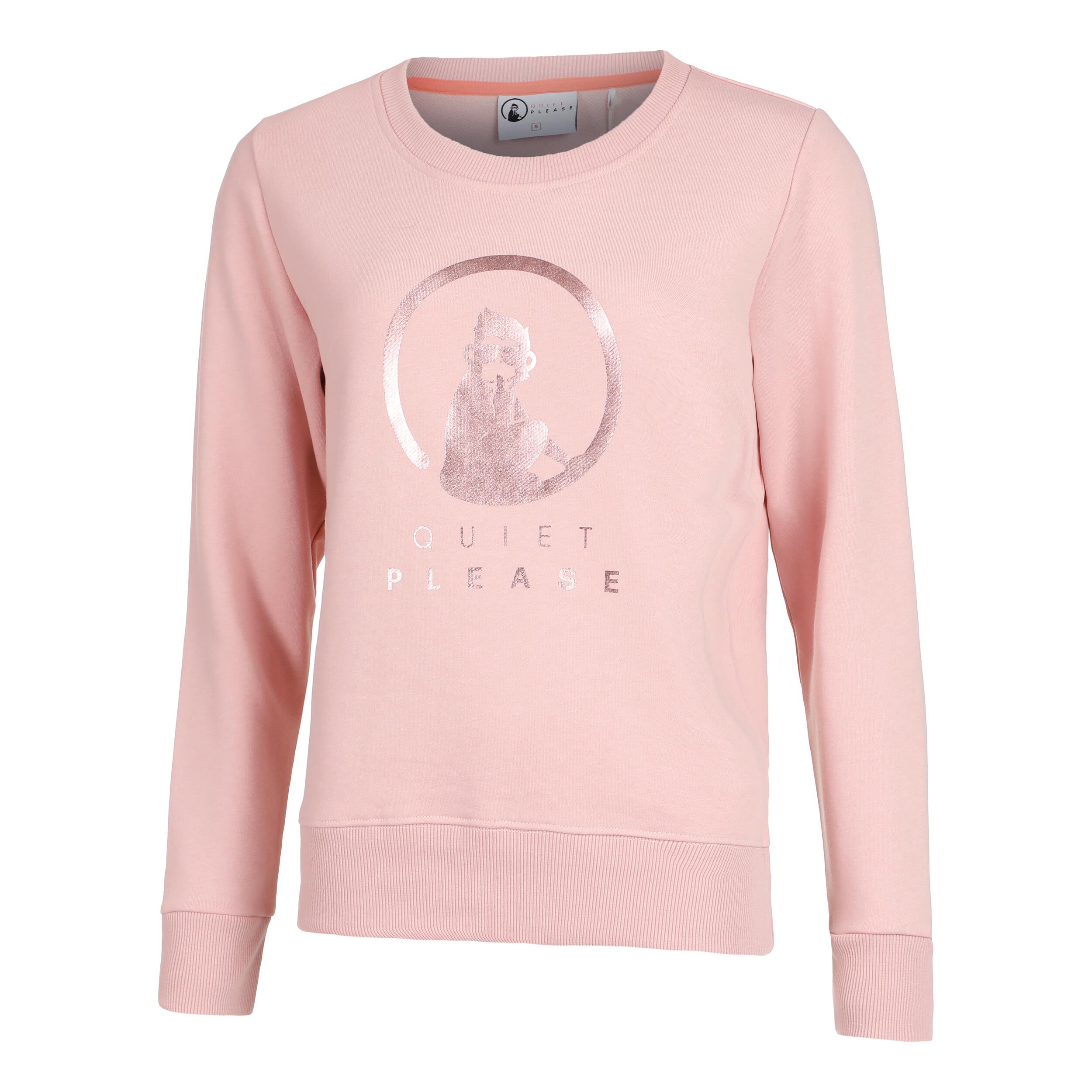 Crossroad Metallic Baseline Sweatshirt Damen - Altrosa, Bronze