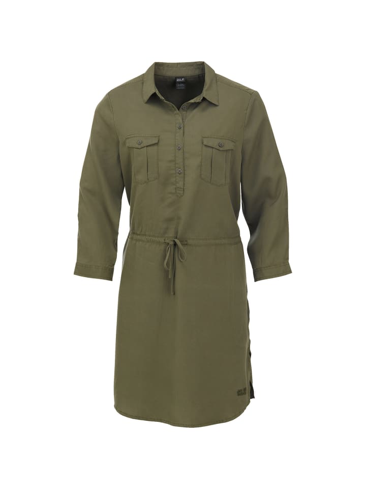 Jack Wolfskin Kleid Mojave in Oliv günstig kaufen M