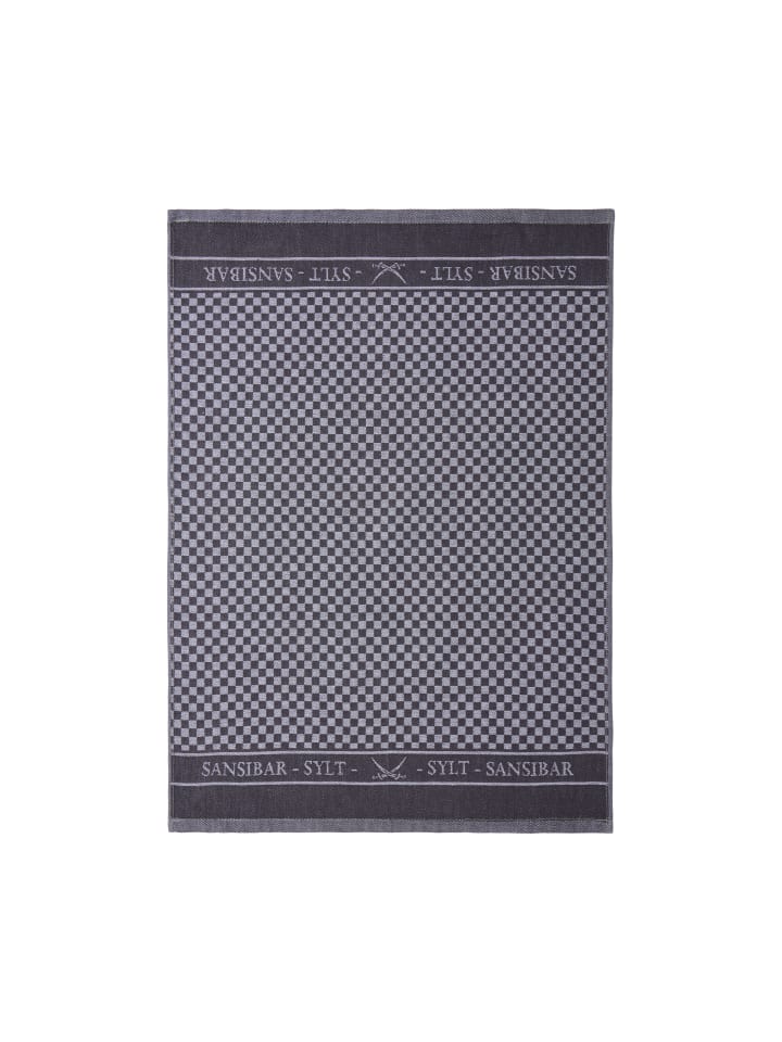 Sansibar 3-teiliges Set: Geschirrtuch Set in Anthrazit günstig kaufen 50x70 cm