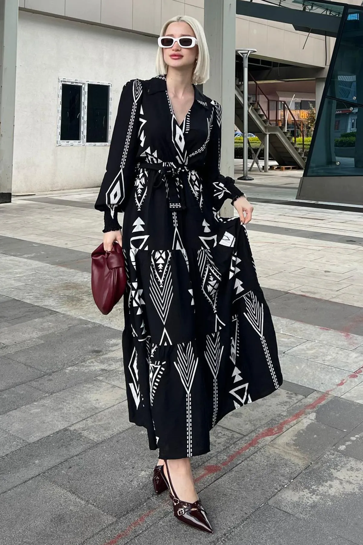 Madmext  Kleid - Schwarz - A-Linie