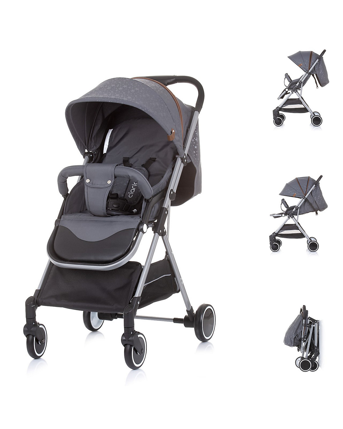 Kinderwagen Buggy Clarice Rückenlehne verstellbar klappbar Sonnendach Buggys