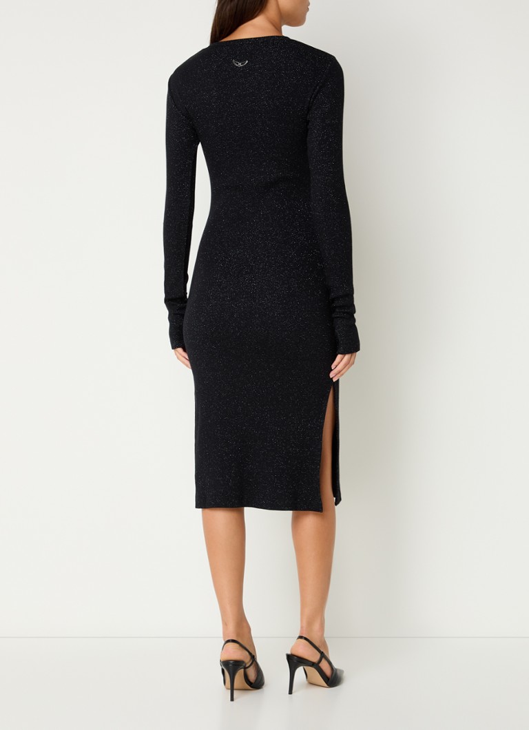 Zadig&Voltaire  Ruby fijngebreide midi jurk met lurex