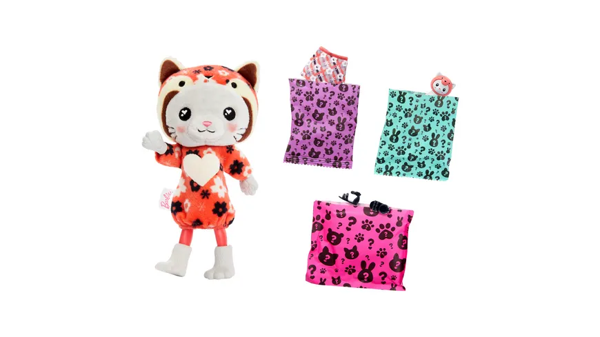 Barbie Cutie Reveal Chelsea Costume Cuties Series - Kitty Red Panda
