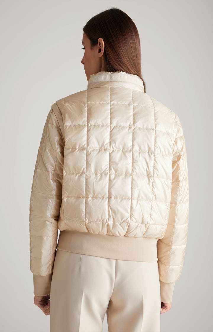 2in1-Steppjacke in Nude