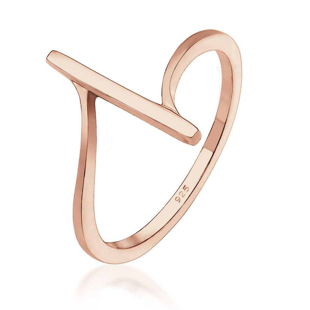 Elli Elli Bague Bague à ruban Géo Formes Cool Basic Minimal Bague