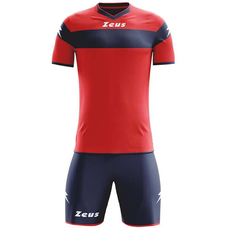 Zeus Apollo Fußball Set Teamwear Box 12-teilig Rot Navy