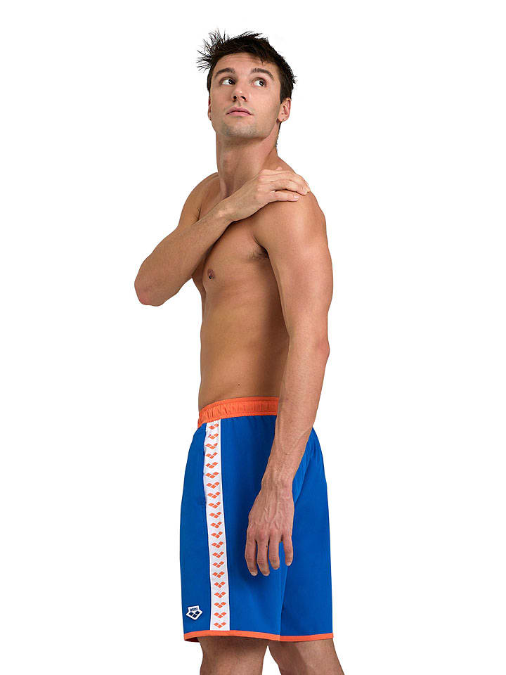 Arena Badeshorts in Blau/ Orange günstig kaufen