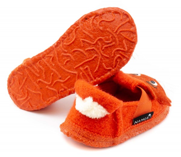 Nanga ~ Schurwoll Hausschuh ~ Fox (orange)