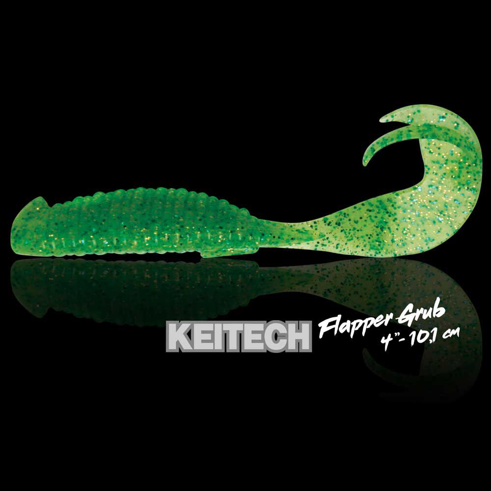 Keitech Flapper Grub -pehmoviehe 10,1 cm (7 kpl)