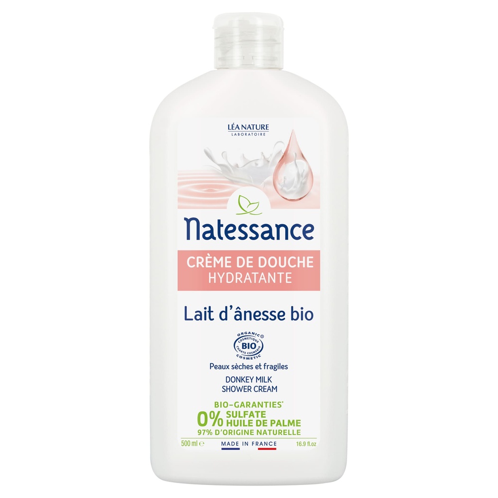 natessance Crème de douche Lait d'Ânesse Crème de douche