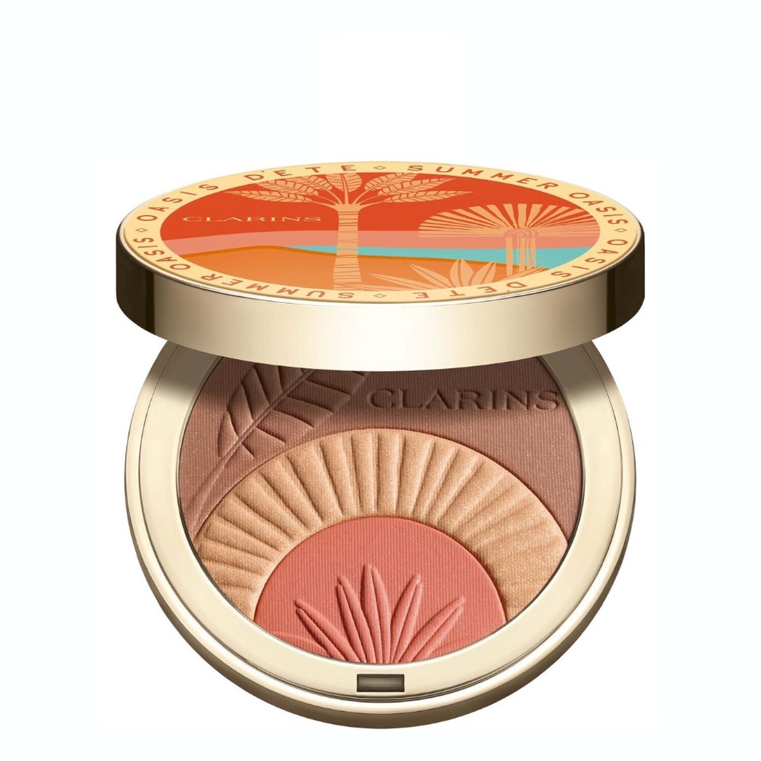 Clarins Ever Bronze & Blush Summer Oasis Poudre Compacte Bonne Mine Ensoleillée Nutrition 10G