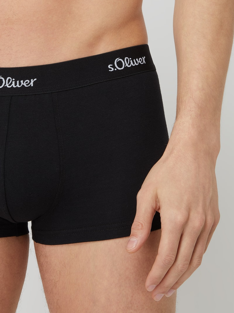 Trunks mit Stretch-Anteil im 3er-Pack in schwarz