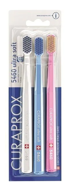 Οδοντόβουρτσα Curaprox CS 5460 Ultrasoft, συσκευασία 3 τεμαχίων