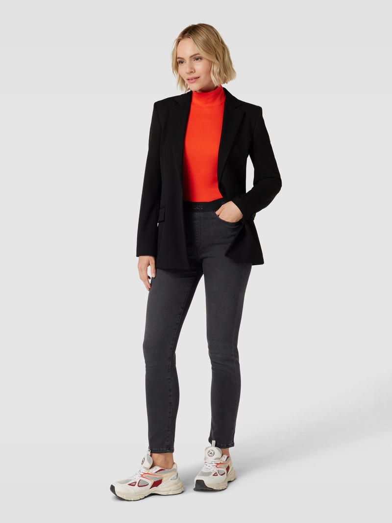 Jeans mit elastischem Bund Modell 'SIENA' in anthrazit