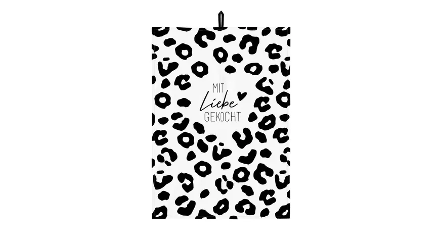 Geschenk für Dich Geschirrtuch Mit Liebe gekocht