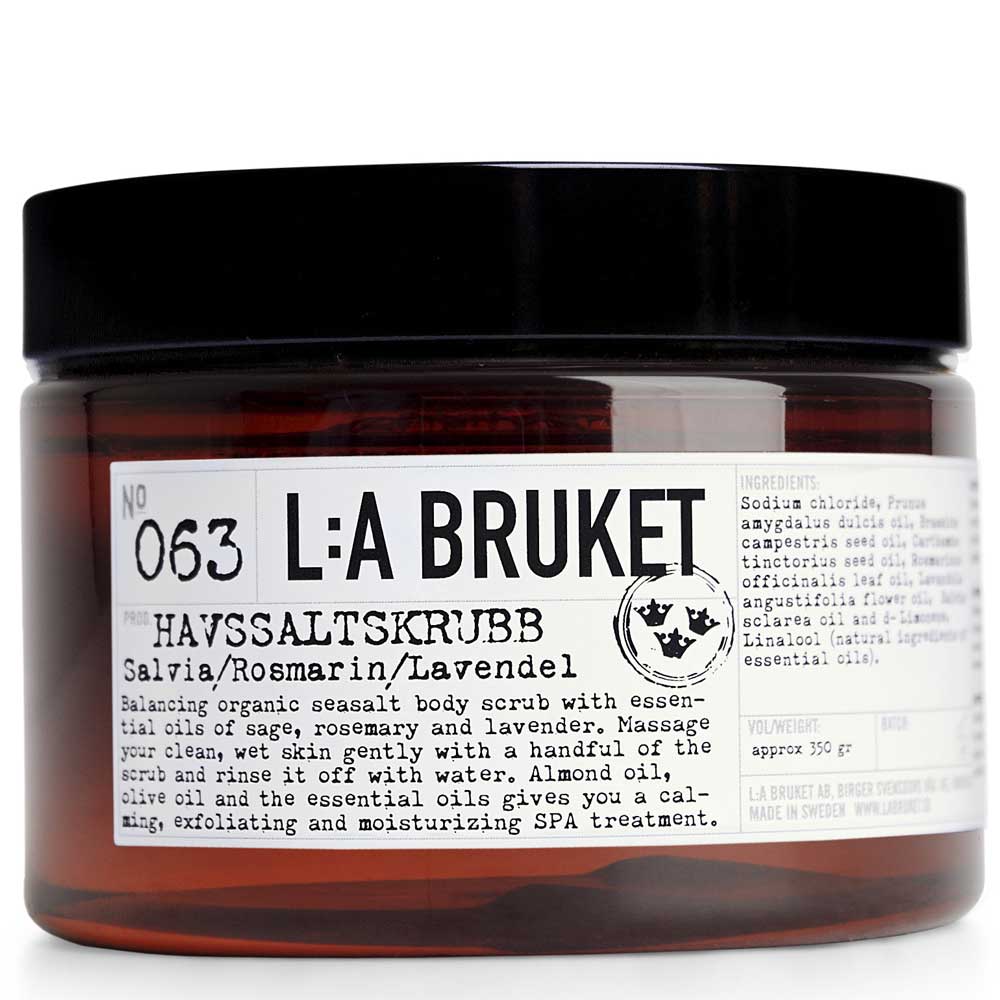 L:A BRUKET No. 63 Salt Scrub Salbei/Rosmarin/Lavendel 250 ml