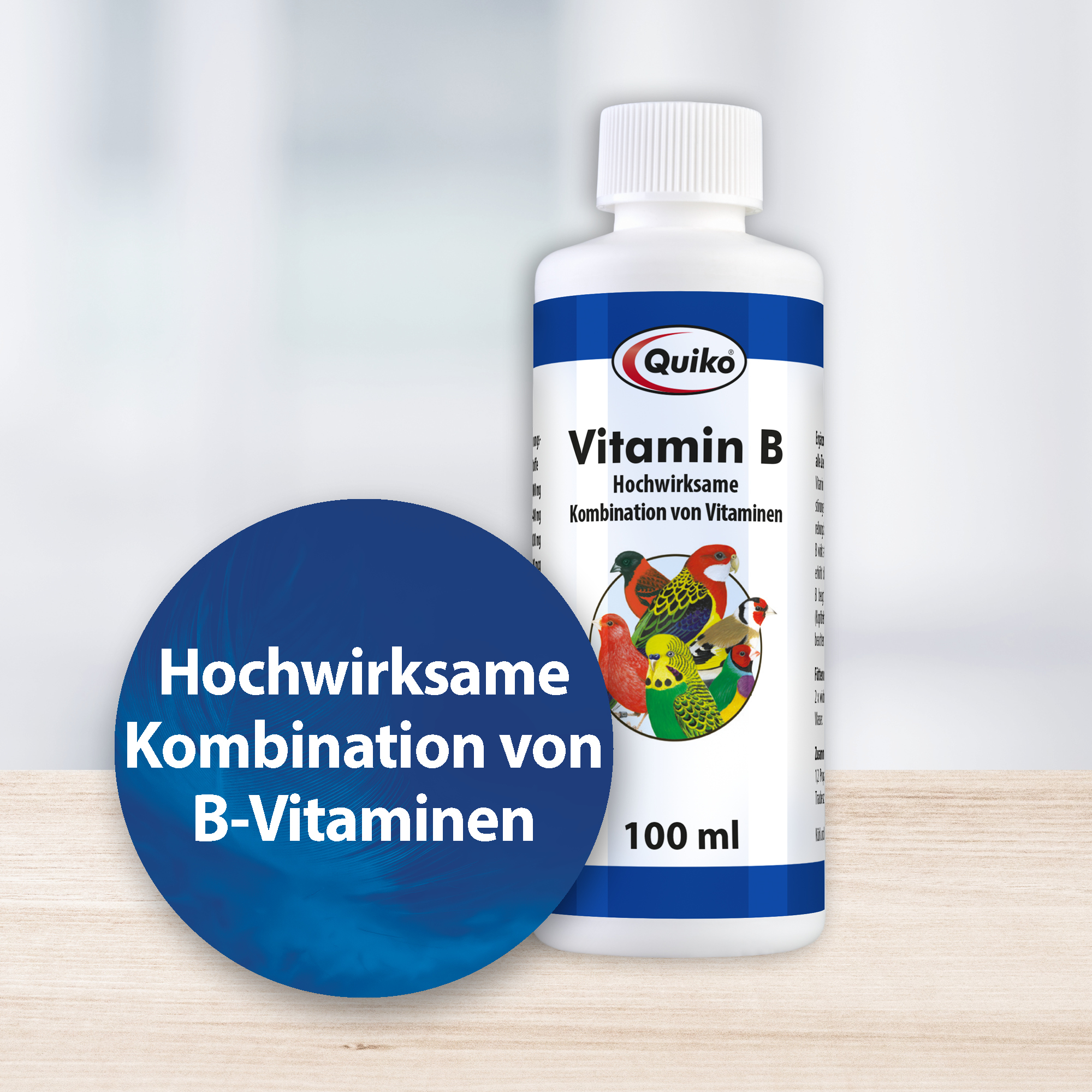 Quiko Ergänzungsfutter Quiko Vitamin B 100 ml: Ideal während der Aufzucht von Ziervögeln