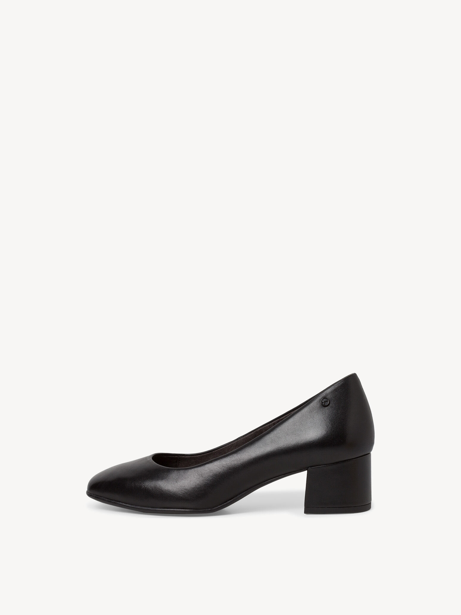 Escarpin en cuir - noir