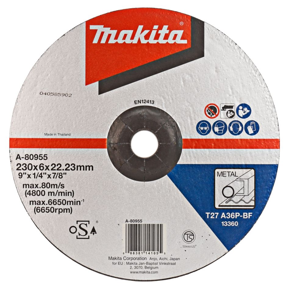 Makita Příslušenství A-80955 Odhrotovací kotouč 230x6,0 mm ocel