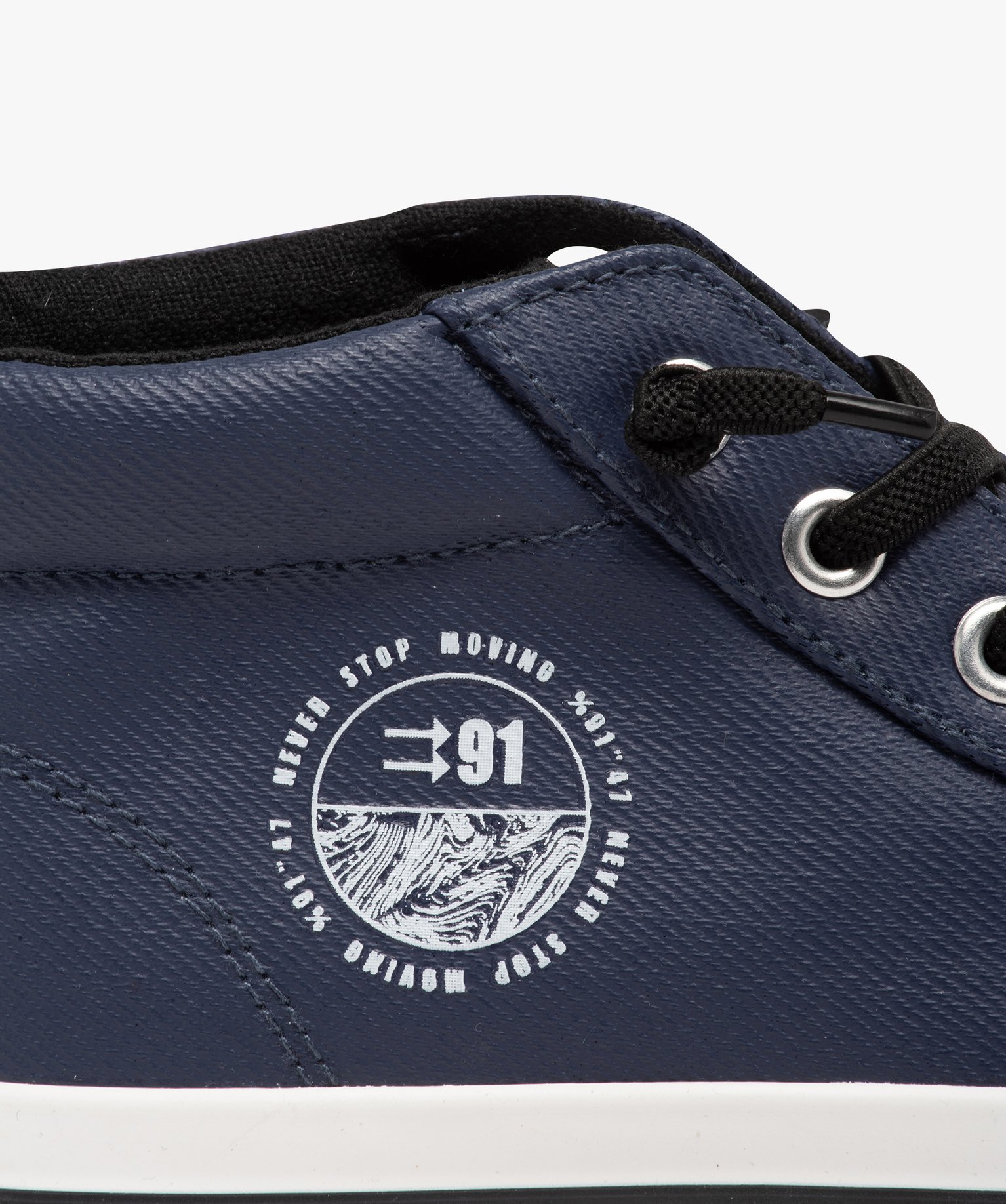 Baskets Garçon mid-cut déperlantes marine | GEMO