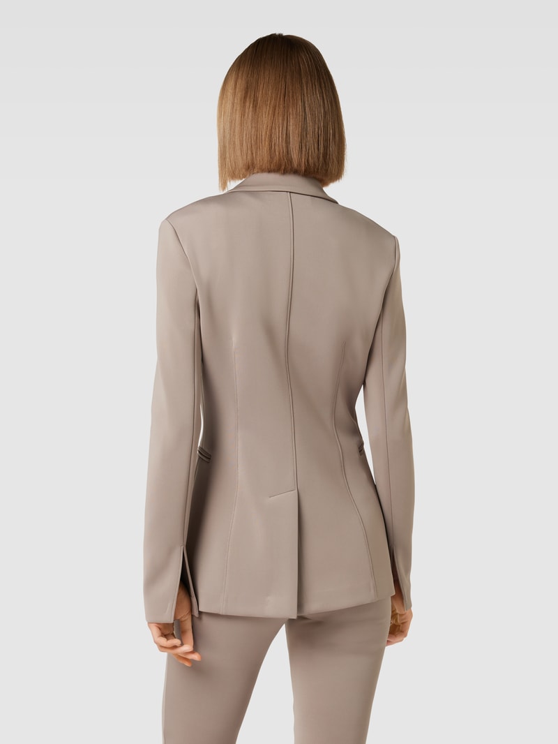 Blazer mit Paspeltaschen in taupe