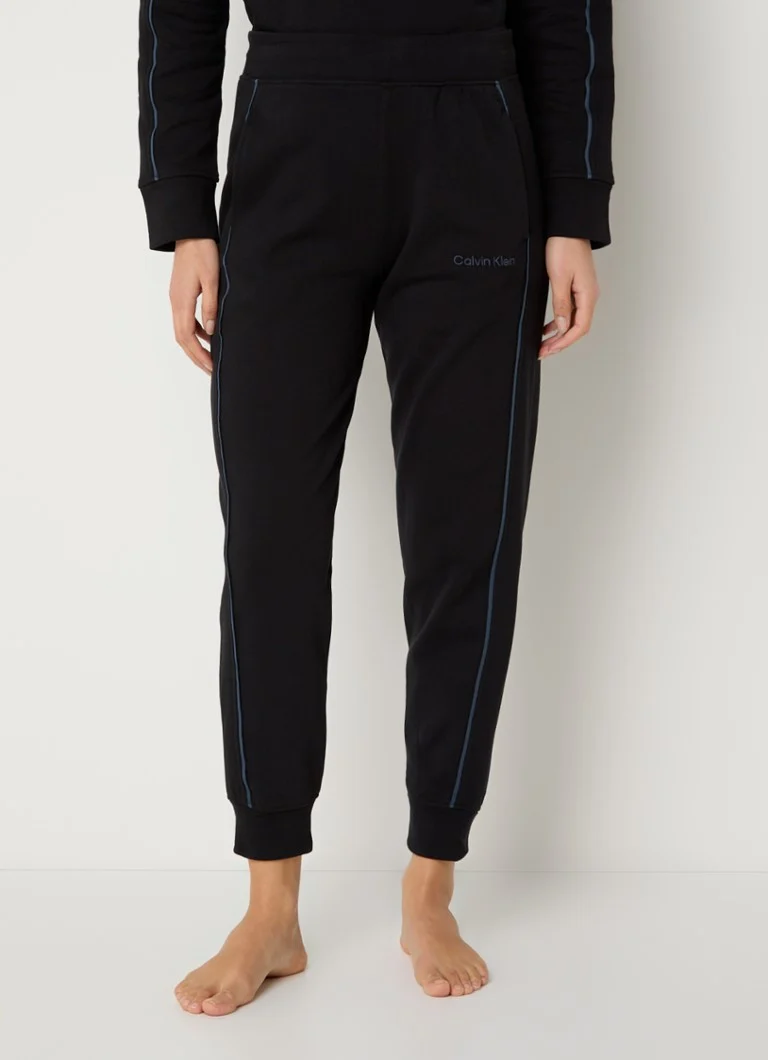 Pantaloni da casa affusolati Calvin Klein con logo ricamato
