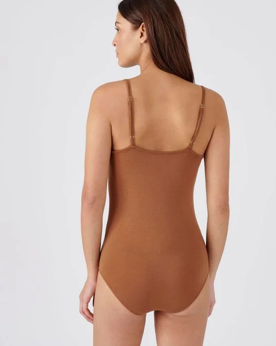 Body orné de dentelle, invisible Thermolactyl