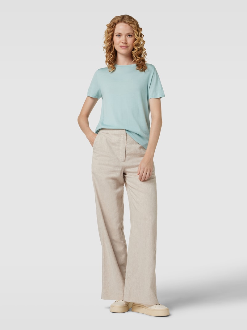 T-Shirt aus Schurwolle Modell 'COLLECTIONS A' in petrol