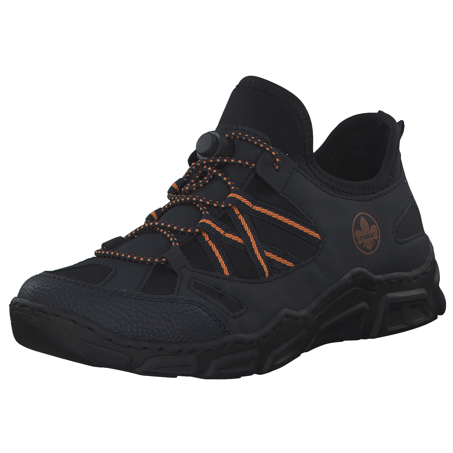 Rieker L0656, Schnürschuhe, pazifik/pazifik/schwarz