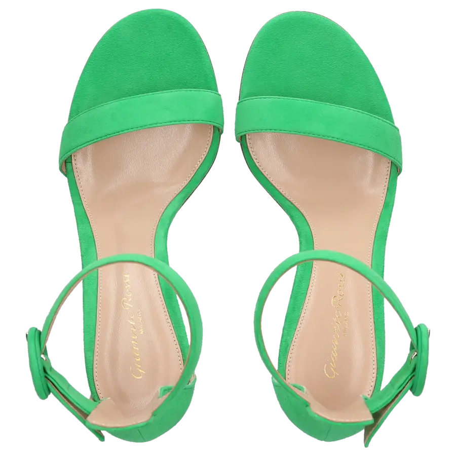 Gianvito Rossi - Sandalen PORTOFINO 85 Veloursleder - grün