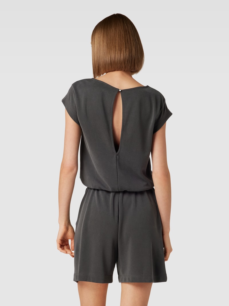 Playsuit mit Tunnelzug in anthrazit