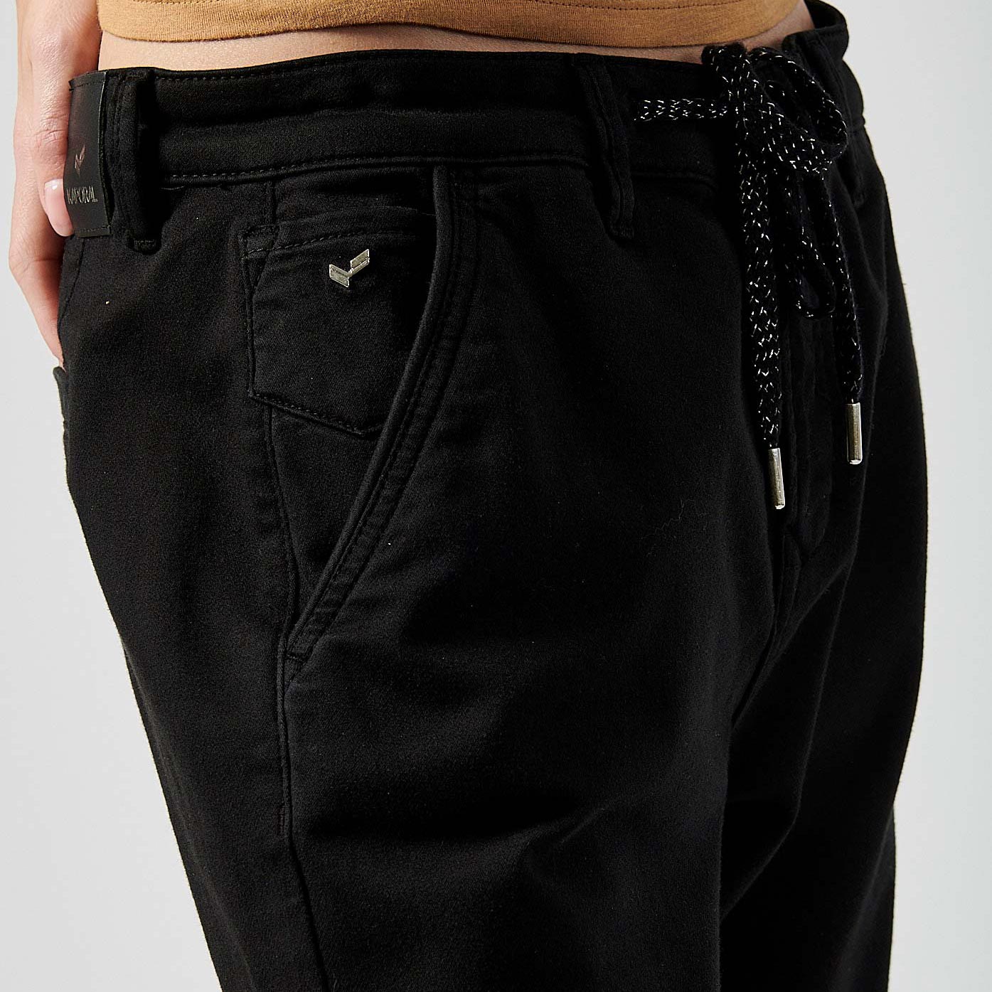 VIWIX  Jean noir boy slim Femme