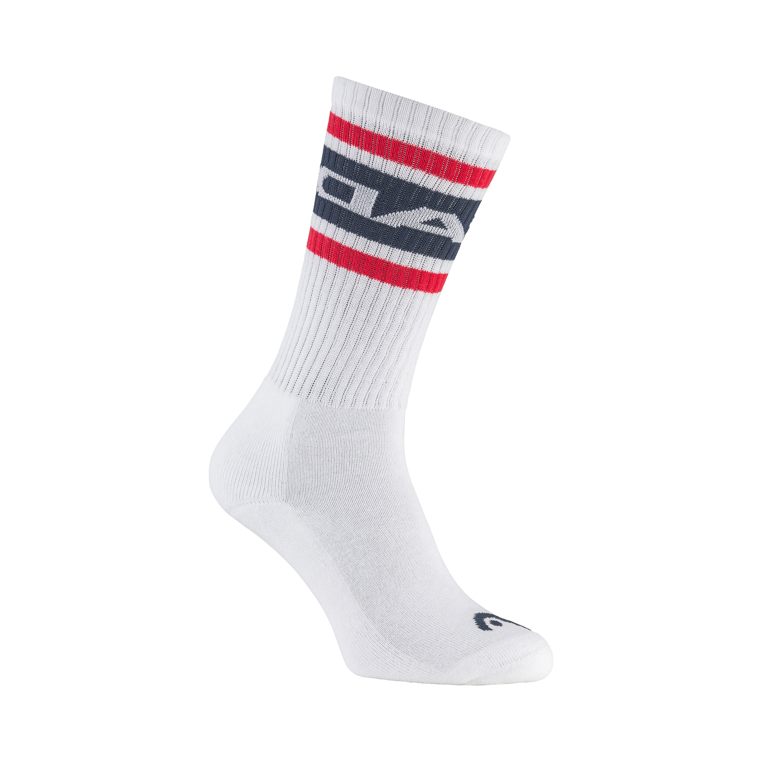 Long Tennissocken - Weiß, Mehrfarbig