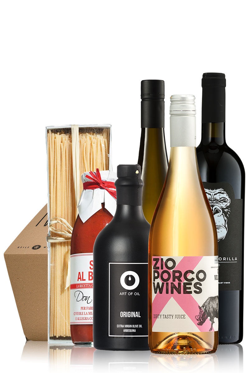 Pasta & Wine - Box Geile Weine Weinpaket