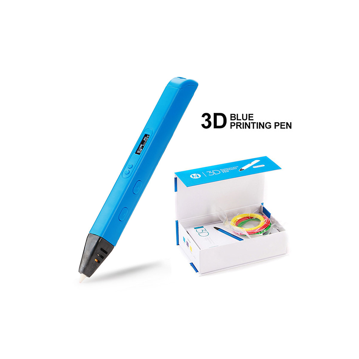 DIY-Bastelset Geschenke Bildung spielzeug für Kinder 3D Druckstift mit OLED-Bildschirm für Kinder
