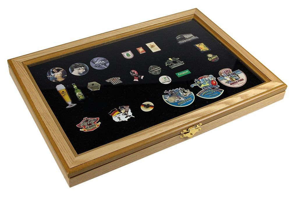 Safe-Album Münzetui Pin´s Sammelvitrine 