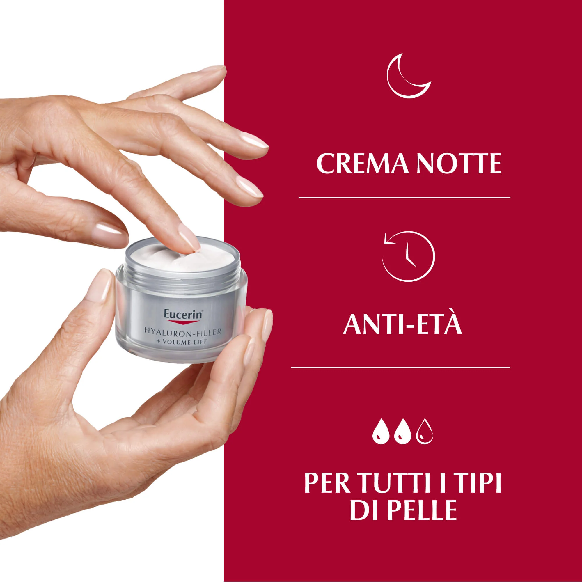 Relleno de hialurón + lifting de volumen Relleno de hialurón + lifting de volumen Notte - Tratamiento lifting nocturno