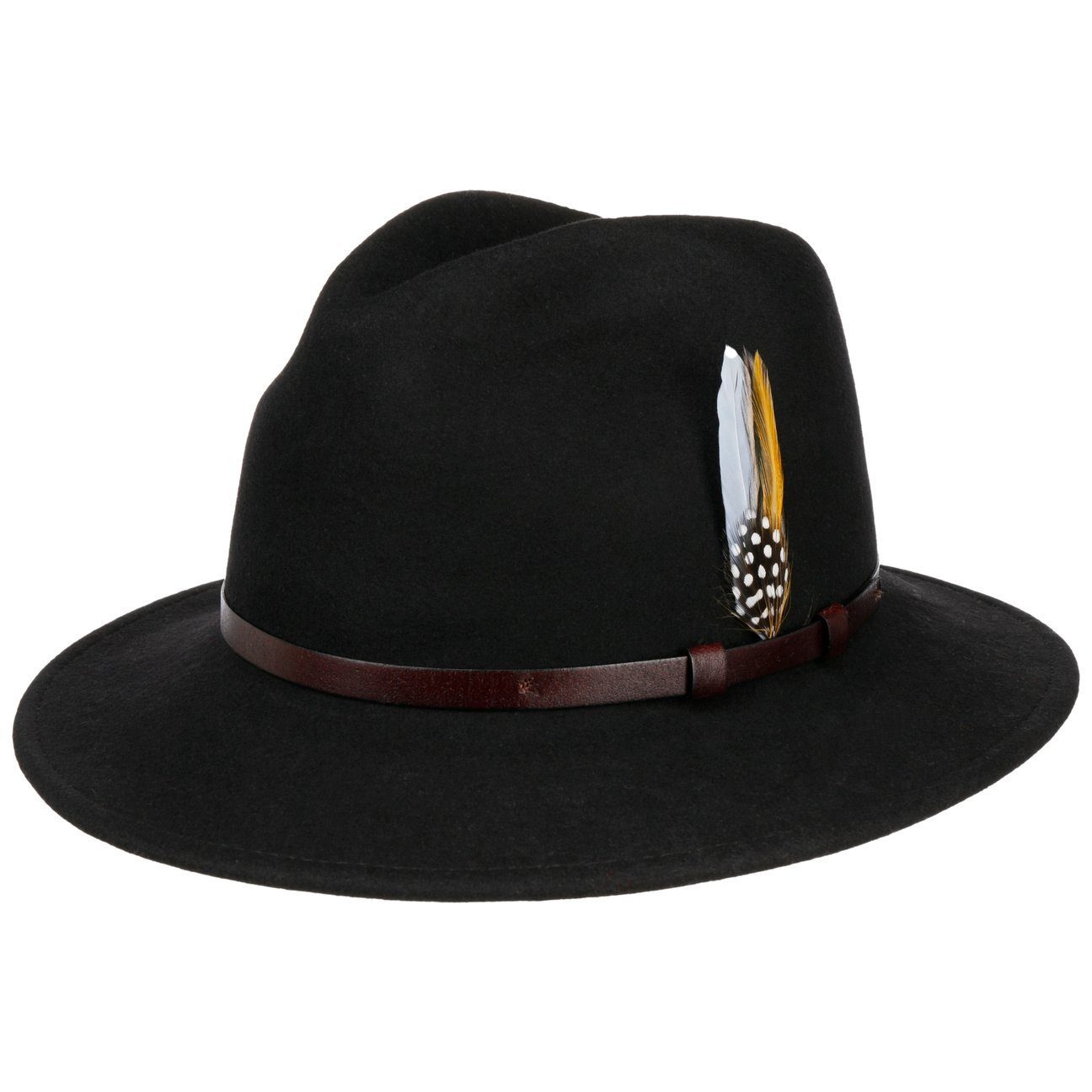 Lierys Filzhut (1-St) Wollhut mit Lederband, Made in Italy