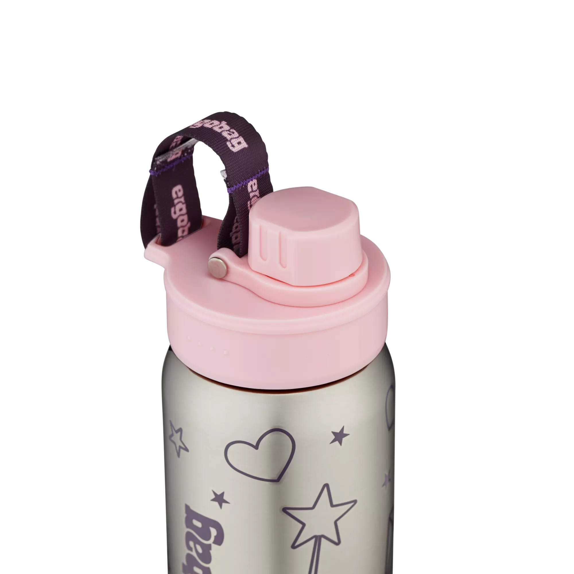 Ergobag Edelstahl Trinkflasche Rosa
