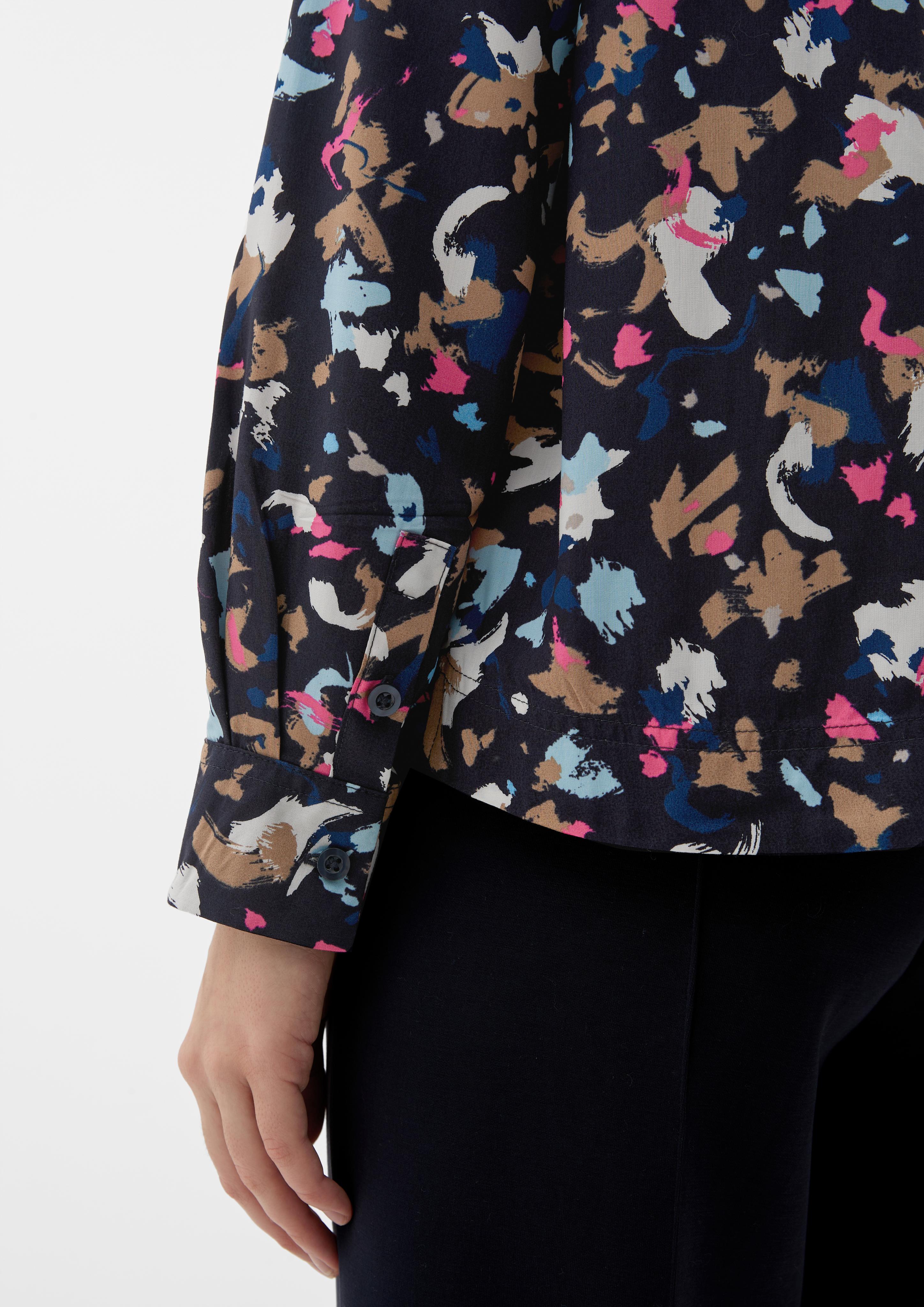 Viskosebluse mit Allover-Print  2124882-59A0
