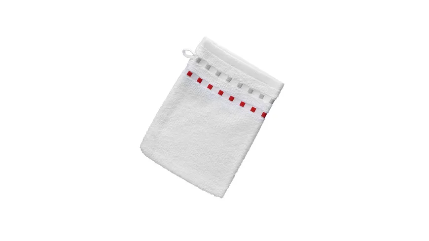 Waschhandschuhe Weiß