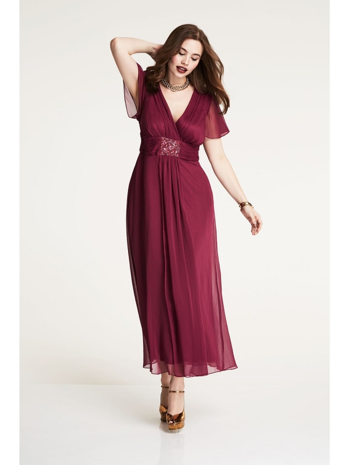 sheego Abendkleid in beere günstig kaufen